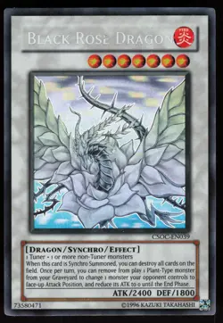 Black Rose Dragon (Ghost Rare) CSOC-EN039 Unlimited Yu-Gi-Oh - Image 1