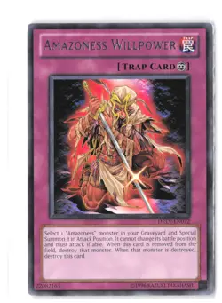 Yugioh Amazoness Willpower DREV-EN072 Duelist Revolution MP 1st Edition - Image 1