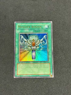 Yugioh Monster Reborn LOB-118 1st Edition Ultra Rare GLOSSY NM/VLP - Image 1