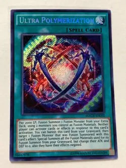 ULTRA POLYMERIZATION MACR-EN052 SECRET RARE MAXIMUM CRISIS YU-GI-OH HOLO - Image 1