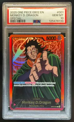2024 One Piece 500 Years Monkey.D.Dragon Alternate Art #OP07-001 PSA 10 - Image 1