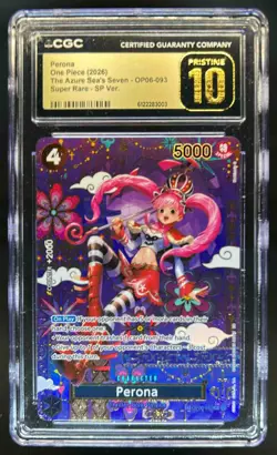 2026 One Piece Gaming Azure Sea's Seven Perona SP #OP06-093 CGC 10 Pristine - Image 1