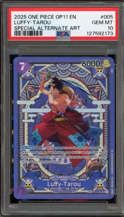 One Piece CCG Luffy-Tarou Special Alternate Art ST18-005 PSA 10 Gem Mint - Image 1