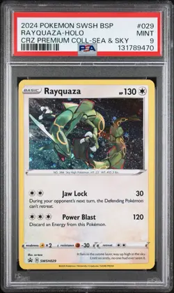PSA 9 Rayquaza SWSH029 SWSH: Sword & Shield Promo Cards Holo - Image 1