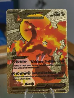 Pokemon Charizard VMAX 586HP Gold Foil Fan Art Card SMP 26-44 - Image 1