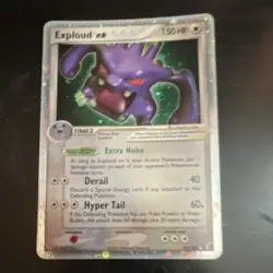 Exploud ex 150 HP EX Crystal Guardians Ultra Rare Holo Pokemon 92/100 TCG Card - Image 1