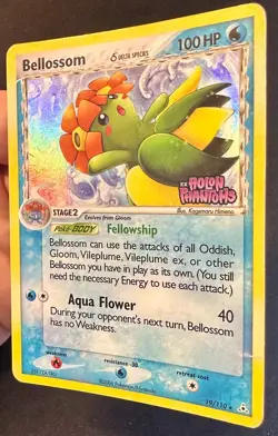 Bellossom Delta Species 19/110 EX Holon Phantoms Pokemon Card Reverse Holo Rare - Image 3