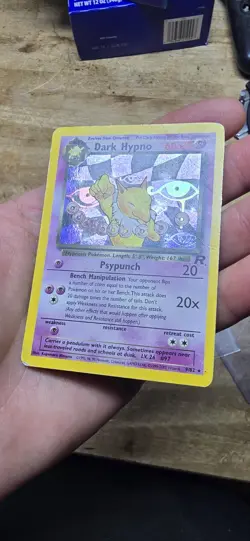 Dark Hypno holo rare trading card from the 2000 Team Rocket set. - Image 3