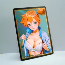 MISTY Waifu Anime Card LIMITED 1/1 Custom TCG Holo Goddess Story ACG T13939 - Image 2