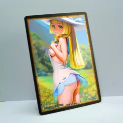 LILLIE Waifu Anime Card LIMITED 1/1 Custom TCG Holo Goddess Story ACG T13934 - Image 2