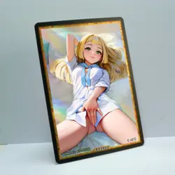 LILLIE Waifu Anime Card LIMITED 1/1 Custom TCG Holo Goddess Story ACG T13932 - Image 2