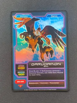 HOLO DM-120 Garudamon Digimon CCG Card Hybrid Warriors Foil 1st Edition 2004 - Image 1