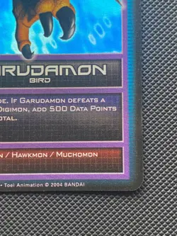 HOLO DM-120 Garudamon Digimon CCG Card Hybrid Warriors Foil 1st Edition 2004 - Image 4