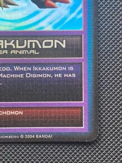 HOLO DM-113 Ikkakumon Digimon CCG Card Hybrid Warriors Foil 1st Edition 2004 - Image 4