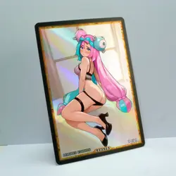 IONO Waifu Anime Card LIMITED 1/1 Custom TCG Holo Goddess Story ACG T13923 - Image 2