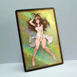 HILDA Waifu Anime Card LIMITED 1/1 Custom TCG Holo Goddess Story ACG T13920 - Image 2