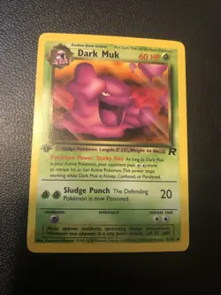 Dark Muk 41/82 Team Rocket 1st Edition Pokemon Card NM Excellent Condition - Image 1