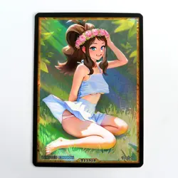 HILDA Waifu Anime Card LIMITED 1/1 Custom TCG Holo Goddess Story ACG T13918 - Image 1