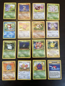 Pokemon Jungle COMPLETE SET Common Vintage WOTC 16 Card Lot Collection MP-NM - Image 1
