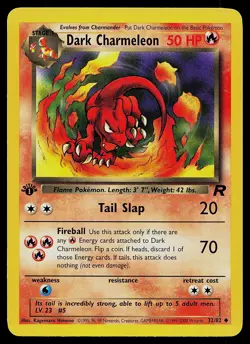 Pokemon Card - Dark Charmeleon Team Rocket 32/82 Uncommon 1st Edition - Image 1