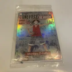 One Piece Promotion Card - Monkey.D.Luffy (055) SEALED College Basketball US NEW - Image 1
