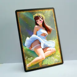 D.VA Waifu Anime Card LIMITED 1/1 Custom TCG Holo Goddess Story ACG T13902 - Image 2