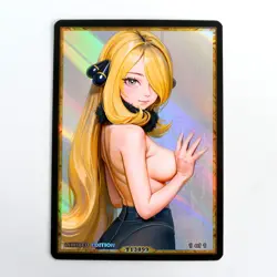 CYNTHIA Waifu Anime Card LIMITED 1/1 Custom TCG Holo Goddess Story ACG T13899 - Image 1