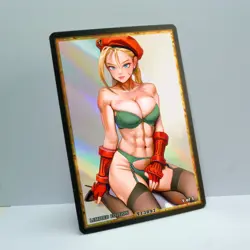 CAMMY WHITE Waifu Anime Card LIMITED 1/1 Custom TCG Holo T13897 - Image 2
