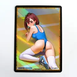 AYASE MOMO Waifu Anime Card LIMITED 1/1 Custom TCG Holo T13893 - Image 1