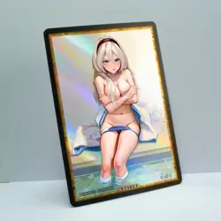 2B Waifu Anime Card LIMITED 1/1 Custom TCG Holo Goddess Story ACG T13873 - Image 2