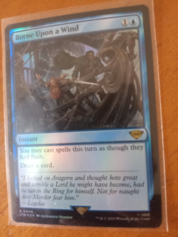 Borne Upon A Wind FOIL Magic The Gathering Rare Lord Of The Rings Middle MTG 44 - Image 1