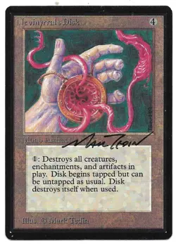 MARK TEDIN - SIGNED M:tG MTG BETA NEVINYRRAL'S DISK Play Card! - Image 1