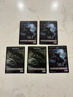 Magic the Gathering MTG Faerie Rogue 5 Tokens Set - Image 2