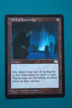 Well of Knowledge - MTG- Weatherlight - Lightly Played - Magic The Gathering - Image 1