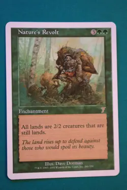 Nature’s Revolt - MTG- 7th Edition - Lightly Played - Magic The Gathering - Image 1