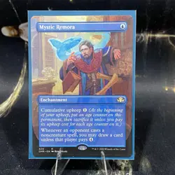 Magic the Gathering - Mystic Remora - Borderless - Dominaria Remastered - MTG NM - Image 3