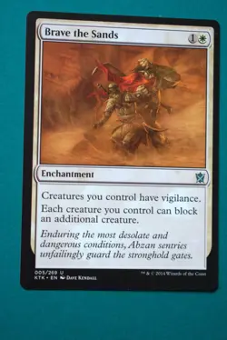 Brave the Sands - MTG- Khans of Tarkir - Never Played - Magic The Gathering - Image 1