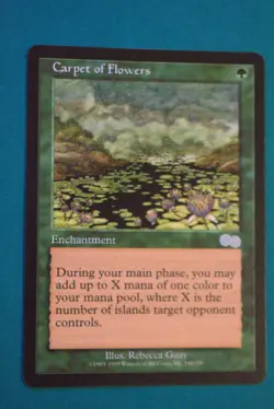 Carpet of Flowers - MTG- Urza’s Saga - Lightly Played - Magic The Gathering - Image 1