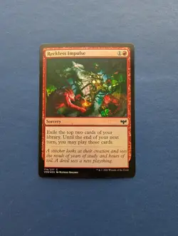 MTG Reckless Impulse: Innistrad Crimson Vow FOIL #174 – EX+ - Image 1