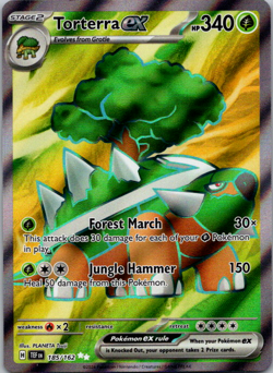 Pokemon TCG Torterra ex 185/162 Ultra Rare Temporal Forces NM/M - Image 1