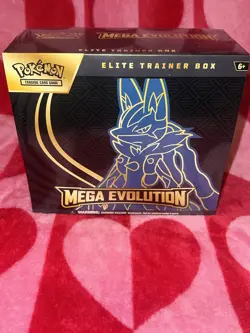 Pokemon TCG Mega Evolution Lucario ETB Elite Trainer Box - Brand New Sealed - Image 1