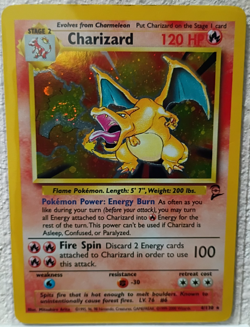 Pokemon Charizard Base Set 2 2000 Out Of Print With Swirl NM+ - Image 1