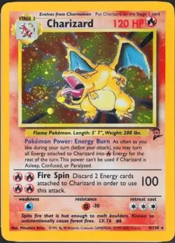Pokemon Charizard Base Set 2 2000 Out Of Print With Swirl NM+ - Image 2
