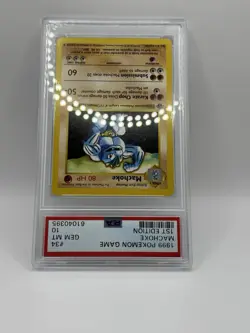 1999 Pokemon Base Set Shadowless 1st Edition Machoke PSA 10 - Image 3