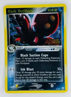 2004 Pokemon Team Rocket Returns Dark Octillery Reverse Holo Stamped 8/109 - Image 1