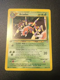 Ariados 27/111 Neo Genesis 1st First Edition Pokemon Card NM Condition - Image 1