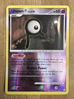 Pokemon TCG Unown R Legends Awakened 77/146 Reverse Holo Uncommon MP - Image 1