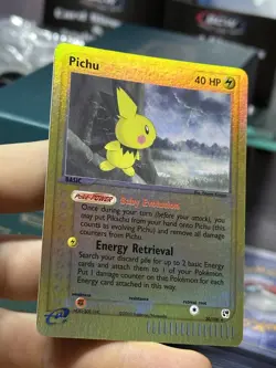 Pichu 20/100 EX Sandstorm 2003 Reverse Rare Holo e-Series Pokemon Card TCG - Image 3