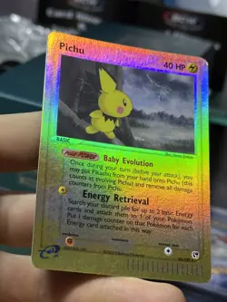 Pichu 20/100 EX Sandstorm 2003 Reverse Rare Holo e-Series Pokemon Card TCG - Image 4