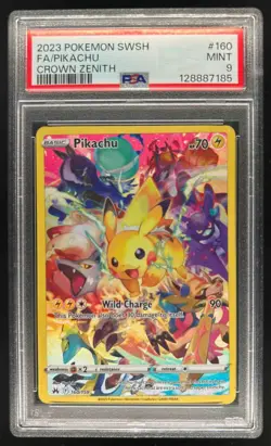 2023 Pokemon SWSH Crown Zenith Pikachu #160/159 PSA 9 - Image 1